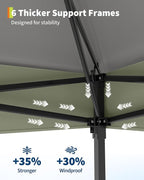 Canopy Tent 13x13 ft, Pop Up Gazebo One-Push Setup - Image 7