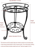 11.8 inches Diameter Tall Metal Plant Stand - Image 4