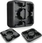 4 Cell Round Nursery Pot Trays for 5-6 Inch Pots, Thickened Sturdy Seedling Pot by RooTrimmer