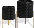 ARNIS Plants Pots with Stand, Large Size Flower Pots, 10.5&12.25 Inch - Image 9
