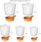 GARDIFE Plant Pots 7/6.5/6/5.5/5 Inch Self Watering Planters - Image 3