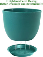 12inch Large Plant Pot, Modern Plastic Planter - Image 3