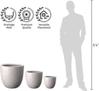 Kante 18", Outdoor Indoor Large Planter Pots - Image 7