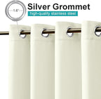 NICETOWN Fade Resistant Outdoor Patio Curtains Waterproof 2 Panels, Xenon Arc - Image 7