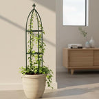 100% Metal Obelisk Garden Trellis 6.3 Feet Tall Sturdy Plant Support - Image 6