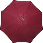 Blissun 9 ft Solar Umbrella, 32 LED Lighted Patio Umbrella, Table Market - Image 4