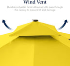Best Choice Products 12x12ft LED Cantilever Patio Umbrella w/Base Included & - Image 7