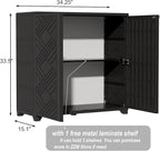 ZZM Indoor/Outdoor Storage Cabinet Waterproof, All Weather Outdoor Storage - Image 3