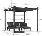 PURPLE LEAF Outdoor Retractable Pergola - Image 2