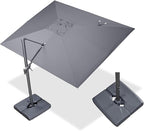 PURPLE LEAF 9' X 11.5' Rectangle Cantilever Umbrella by Unknown
