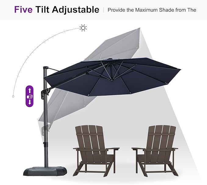 PURPLE LEAF 10 Feet Patio Umbrella - Image 8