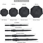 G4Free 47/54/62/68/72 Inch Automatic Open Golf Umbrella Oversize Extra Large - Image 9