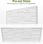 Casaphoria 72" H x 35" W Metal Outdoor Privacy Screen, Freestanding Decorative - Image 5