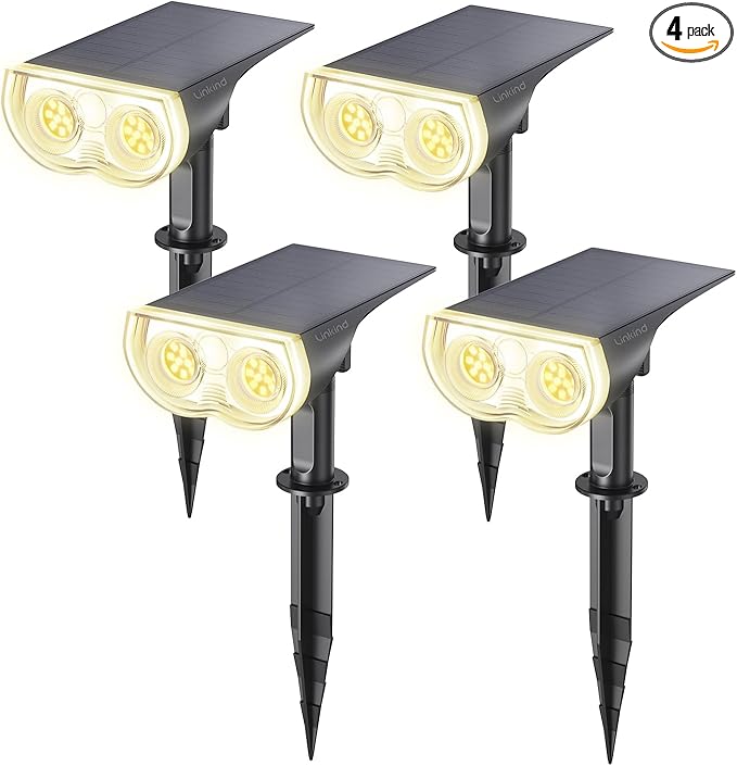 Linkind Solar Lights Outdoor Waterproof IP65, StarRay Dusk-to-Dawn Outdoor by Linkind