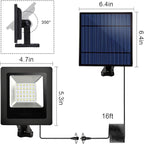Solar Lights Dusk to Dawn 4400mAh Solar Powered Spotlight Waterproof Flood - Image 2