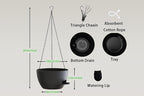 Hanging Planters, Matte Plastic Planters - Image 2