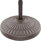 wikiwiki 80 Lbs HDPE Round Patio Umbrella Base, Weighted Umbrella Stands Fits by WikiwikiPatioUmbrellas