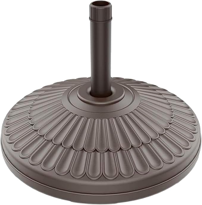 wikiwiki 80 Lbs HDPE Round Patio Umbrella Base, Weighted Umbrella Stands Fits by WikiwikiPatioUmbrellas