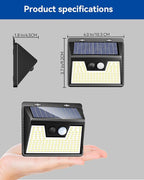 Peasur 2 Pack Solar Lights Outdoor Motion Sensor, 140 LED Solar Powered Fence - Image 7