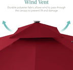 Best Choice Products 10x10ft Cantilever Patio Umbrella w/Base Included - Image 6
