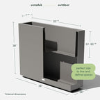 Veradek Block Series Span Plastic Planter - Image 2