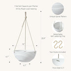 La Jolie Maison 10 Inch Hanging Planters - Image 3