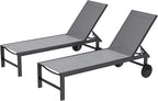 Shintenchi 2 PCS Outdoor Chaise Lounges Chair by Shintenchi