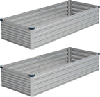 Vengarus 8x2x1FT Galvanized Raised Garden Bed-Outdoor Planter Box by Vengarus