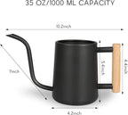 Watering Can for Indoor Plants, 35 oz/1000 ml Metal Stainless Steel Pot - Image 7