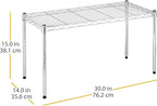 Xcity Storage Shelves, 1 Tier Heavy Duty Metal Shelving Unit, 350 LBS Capacity - Image 2