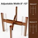 MUDEELA Plant Stand for Indoor Plants: Adjustable Width Fits 8–12 Inch Pots - Image 2