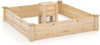 Giantex Raised Garden Bed, Elevated Square Planting Bed - Image 7