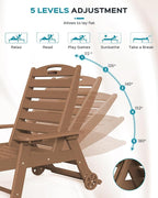 Ciokea Outdoor Lounge Chair Set of 4, All Weather Patio Chaise Lounge Chairs - Image 4