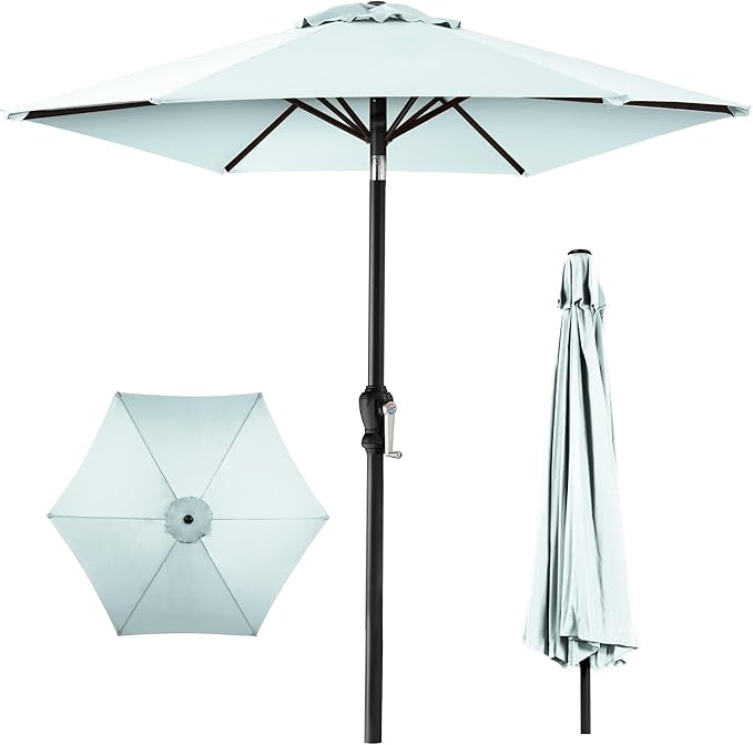 Best Choice Products 10ft Outdoor Table Compatible Steel Polyester Market Patio by BestChoiceProducts