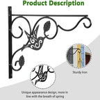 Hanging Plants Bracket, 4 Pack 12 inch Wall Planter Hook - Image 2
