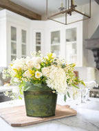 Briful 5 Size Galvanized Buckets Rustic Farmhouse Metal Bucket Galvanized - Image 3