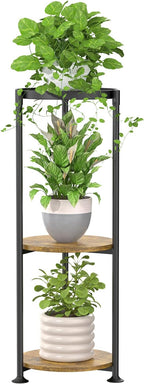 iDavosic.ly 3 Tier Corner Plant Stand Indoor, 34 Inch Tall Vertical Metal by iDavosicly