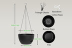 Hanging Planters 3-Pack, 8 Inch Self-Watering Hanging Pots - Image 2