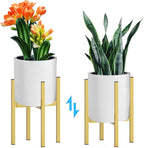 Heavy Plant Stand for 10"-16" Plant Pot Indoor Outdoor Corner, Adjustable Metal - Image 2