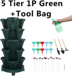 GameXcel Vertical Planter, 5 Tier Stackable Strawberry Planter - Image 8