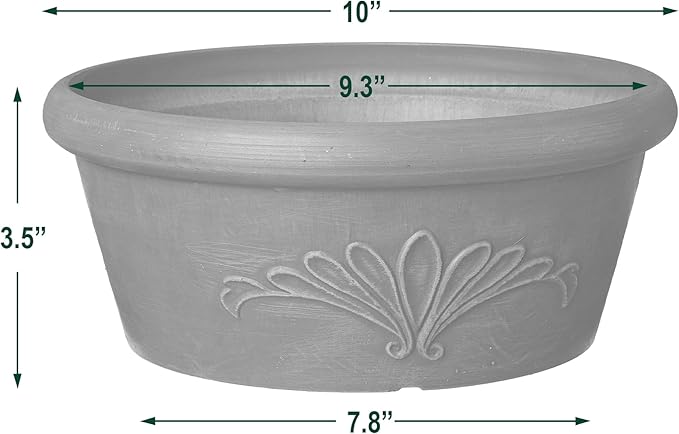 Arcadia Garden Products PSW TA25TC Plastic/Stone/Wood Composite Bulb Pan – No - Image 5