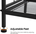GIOTORENT 5-Wire Standing Book Shelf & Bookcase, Metal Storage Shelving Unit - Image 6