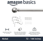 Amazon Basics Adjustable Heavy Duty Curtain Rod - Image 2