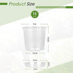 5 Inch Clear Nursery Pots for Plants - Image 2