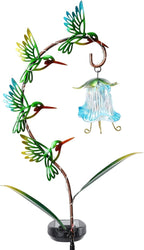 Bshine Solar Hummingbird Lights Outdoor Garden Decoration, Metal Stake - Image 7