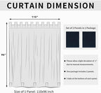 Easy-Going Outdoor Patio Curtains Detachable Tab Top Windproof Weatherproof - Image 6