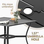 MELLCOM 37''x37'' Outdoor Dining Table - Image 5