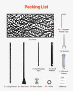 VEVOR Metal Privacy Screen, Outdoor Privacy Screens & Panels, Freestanding - Image 6