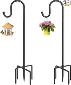 36 Inch Shepherds Hooks for Outdoor, Heavy Duty Bird Feeder Pole by Anideer