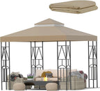119''x119'' Canopy Replacement Top Double Tiered Gazebo Cover by Unknown